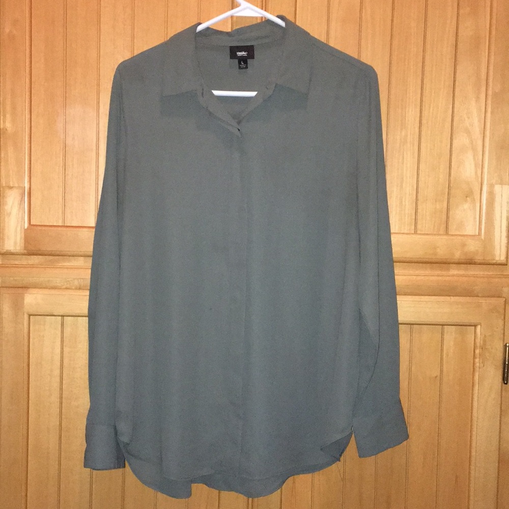 Mossimo Olive Green Blouse